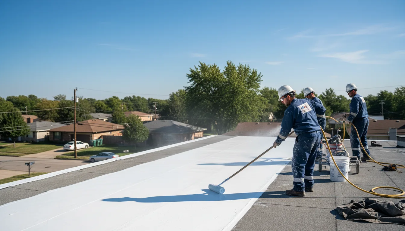 Commercial roof coating in Roseland, NE near me